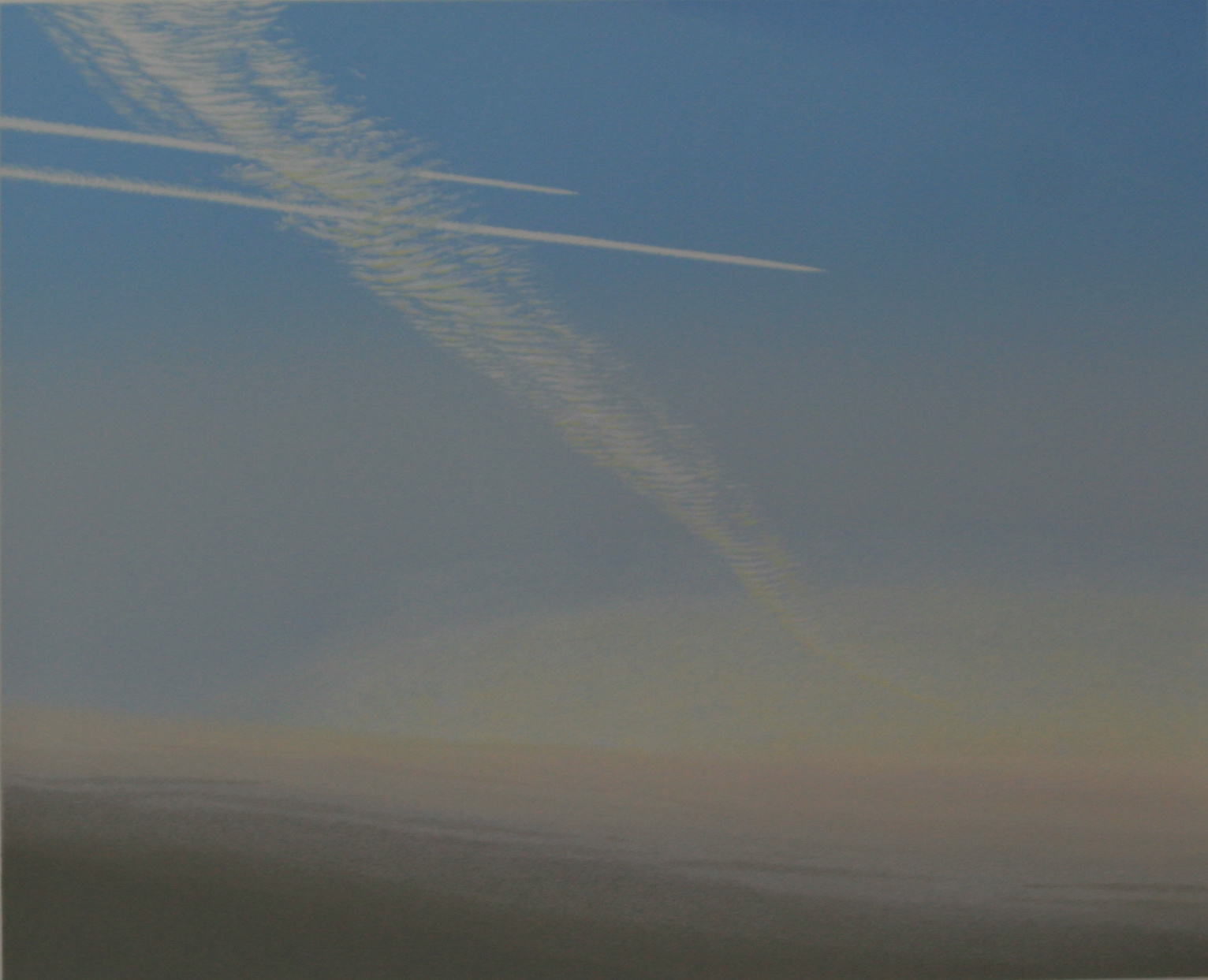 Dunkler Himmel, Siebsdruck Bild 40 x 50, Blatt 50 x 70  700 EURO
